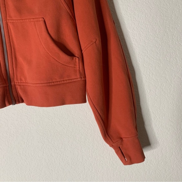 Lululemon womens orange oversized full zip hoodie XS/S - Picture 2 of 8